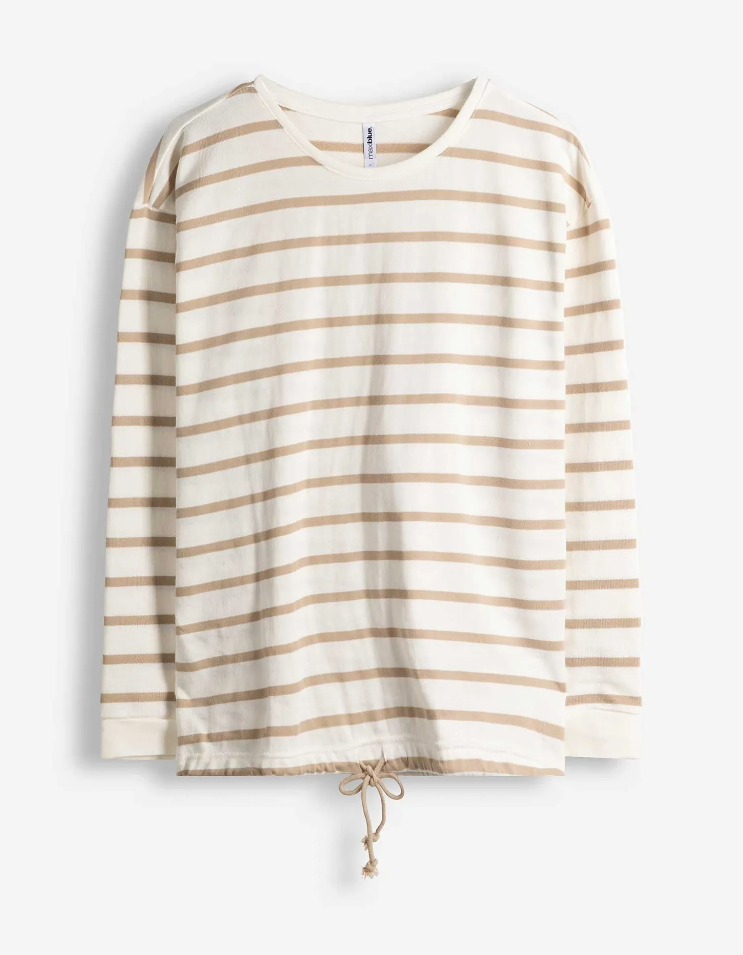 Pullover - Kordel - weiß
