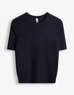 Pullover - Kurze Ärmel - dunkelblau