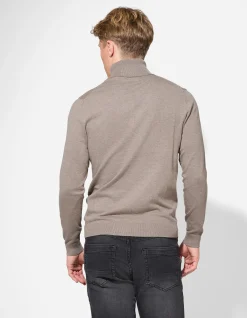 Pullover - Rollkragen - hellbraun