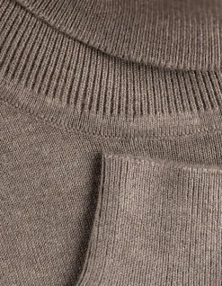 Pullover - Rollkragen - hellbraun