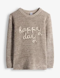 Pullover - Stickereien - beige