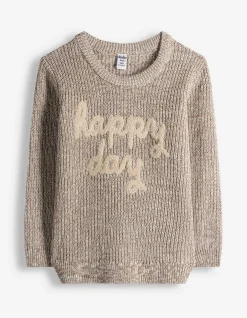 Pullover - Stickereien - beige