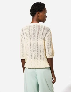 Pullover - Strick - weiß