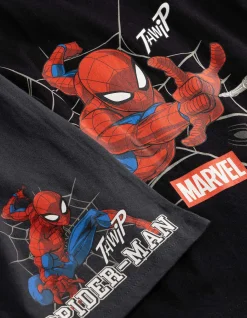Pyjama Set aus Shirt und Shorts - Spiderman - bronzefarben