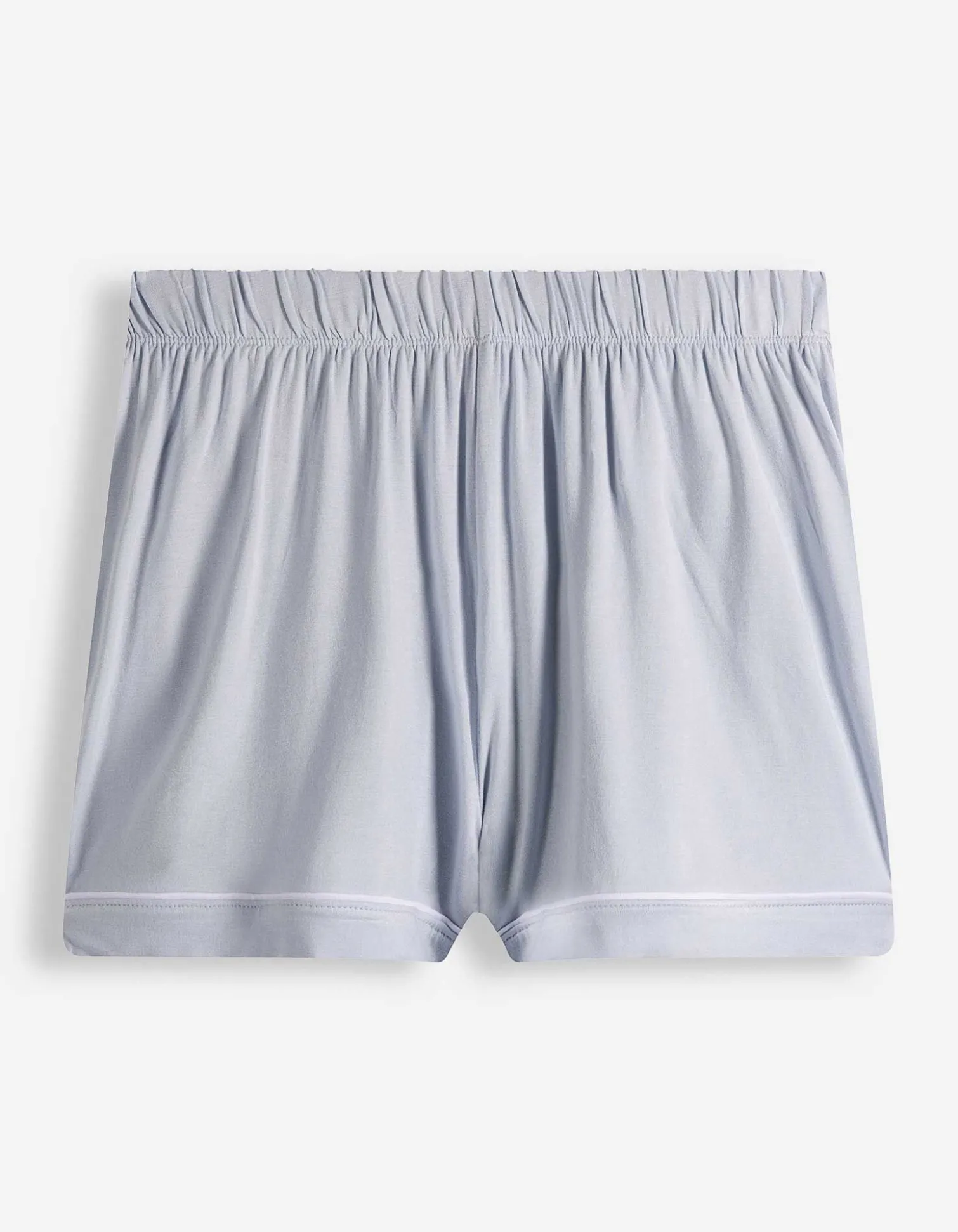 Pyjama Set aus Shirt und Shorts - einfarbig - hellblau
