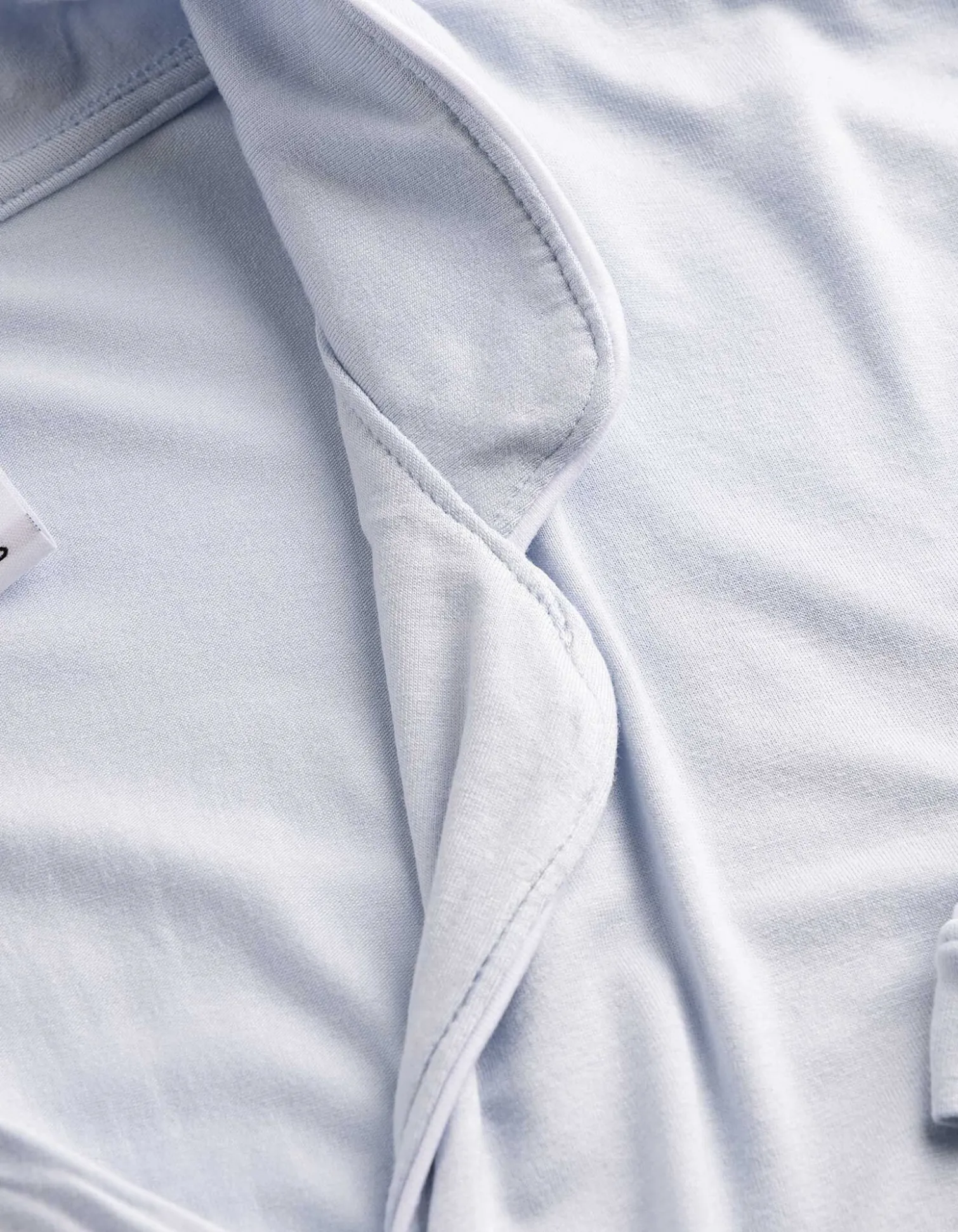 Pyjama Set aus Shirt und Shorts - einfarbig - hellblau