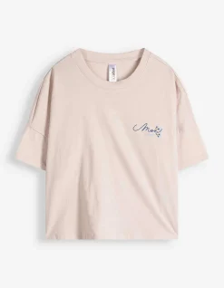 Pyjama Set aus Shirt und Shorts - 2er-Pack - bronzefarben