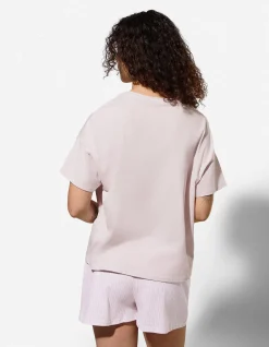 Pyjama Set aus Shirt und Shorts - Mustermix - Pink