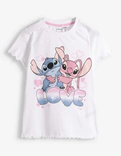 Pyjama Set aus Shirt und Shorts - Lilo & Stitch - bronzefarben