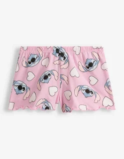 Pyjama Set aus Shirt und Shorts - Lilo & Stitch - bronzefarben