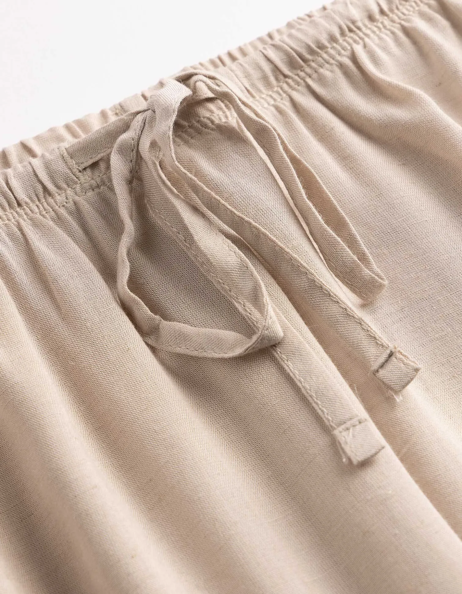 Pyjamahose - einfarbig - beige