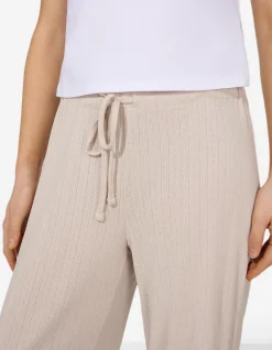 Pyjamahose - Pointelle - beige