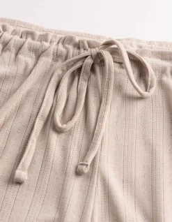 Pyjamahose - Pointelle - beige