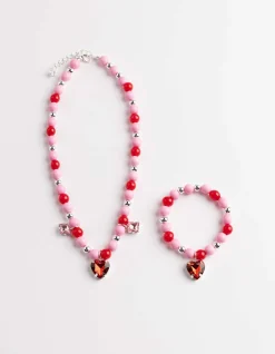 Schmuck-Set - 2er-Pack - silberfarben