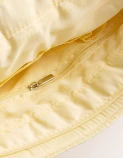 Schultertasche - Wattierung - hellgelb