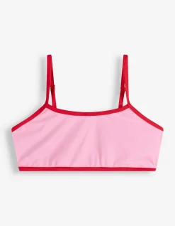 Set aus Bikinitop und Bikinislip - Elastischer Bund - rosa