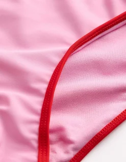 Set aus Bikinitop und Bikinislip - Elastischer Bund - rosa