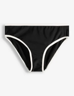 Set aus Bikinitop und Bikinislip - Elastischer Bund - schwarz