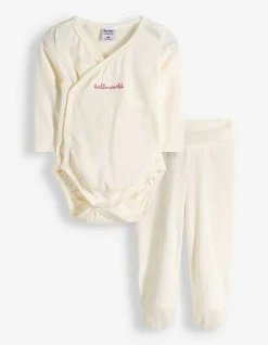 Set aus Body und Hose - Geschenkset - weiß