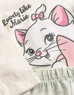 Set aus Langarmshirt und Leggings - Aristocats - weiß