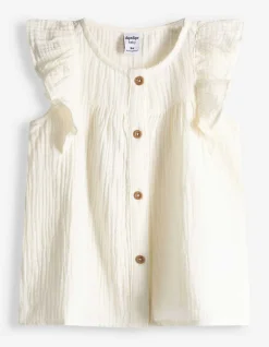Set aus Shirt und Leggings - Musselin - weiß