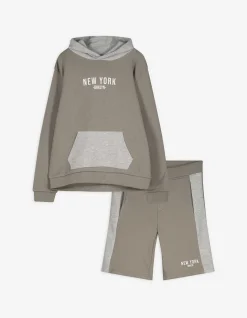 Set aus Sweatshirt und Hose - Sweat - dunkelgrün