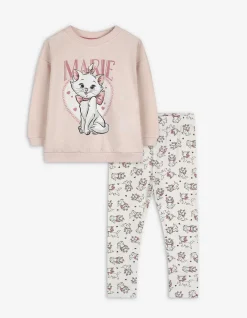 Set aus Sweatshirt und Leggings - Aristocats - rosa