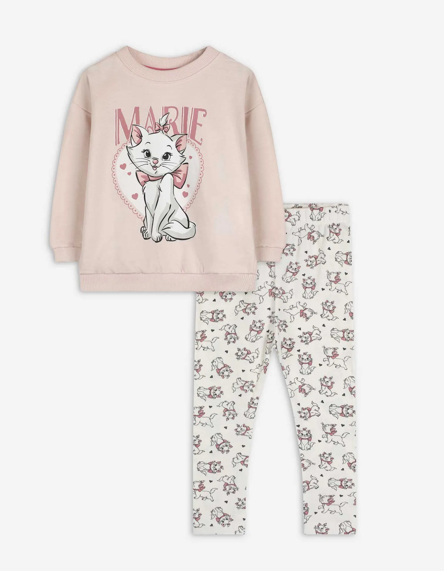 Set aus Sweatshirt und Leggings - Aristocats - rosa