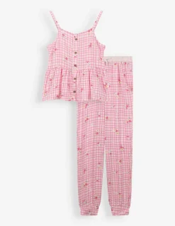 Set aus Top und Hose - 2er-Pack - rosa