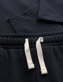 Set aus T-Shirt und Hose - Gerippt - dunkelblau