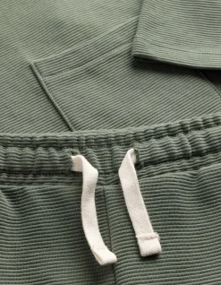 Set aus T-Shirt und Hose - Gerippt - dunkelgrün