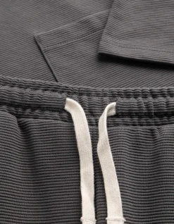 Set aus T-Shirt und Hose - Gerippt - dunkelgrau