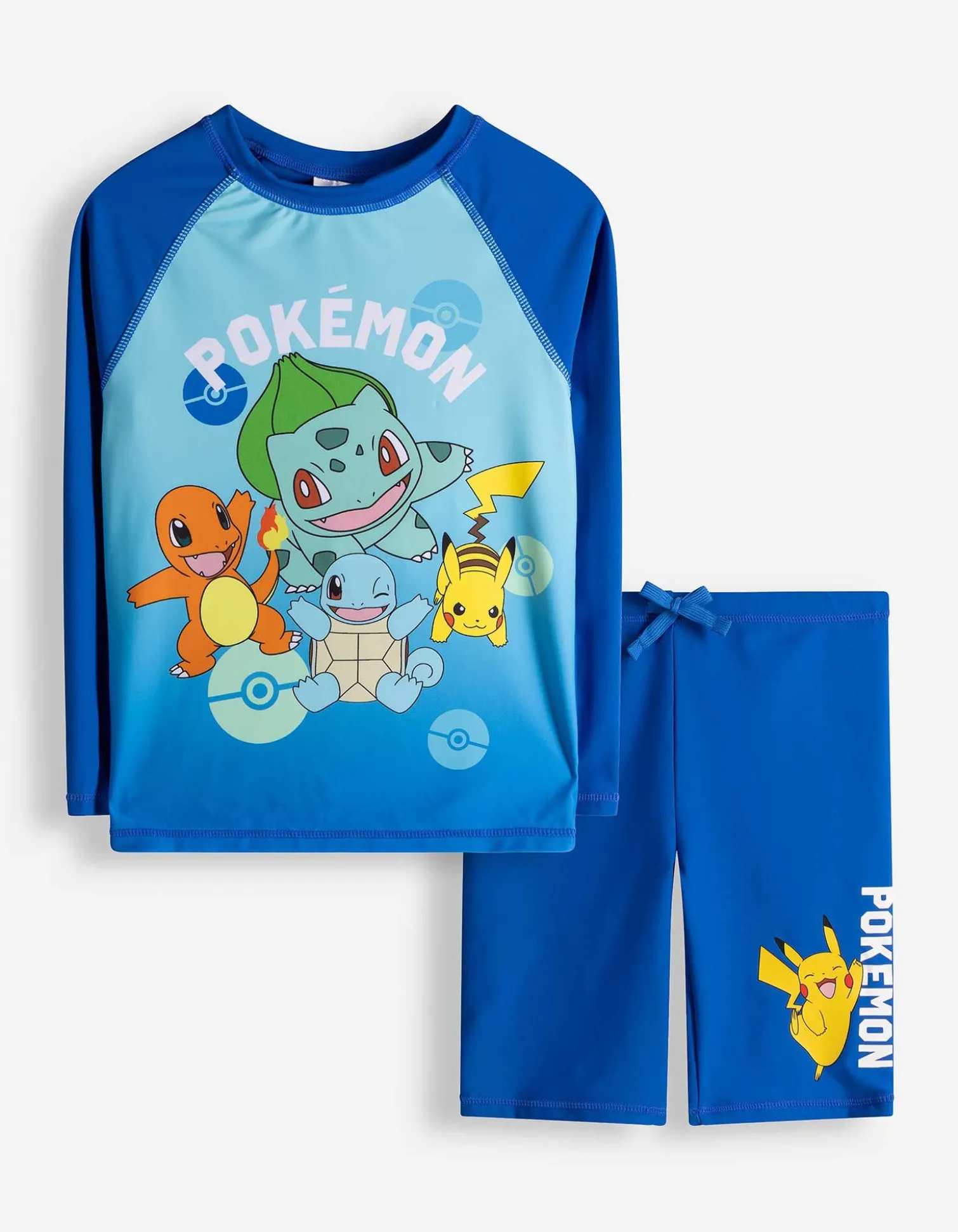 Set aus UV-Shirt und UV-Hose - Pokémon - blau