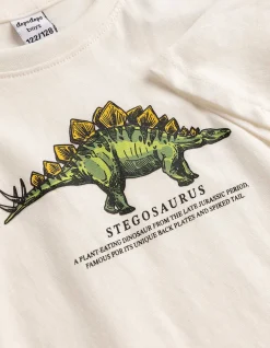 Shirt - Dinosaurier - weiß