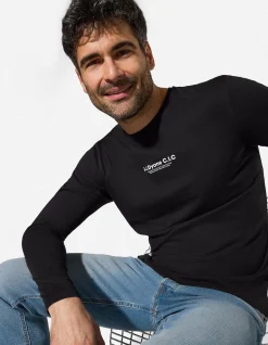 Shirt - einfarbig - schwarz