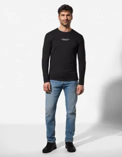 Shirt - einfarbig - schwarz