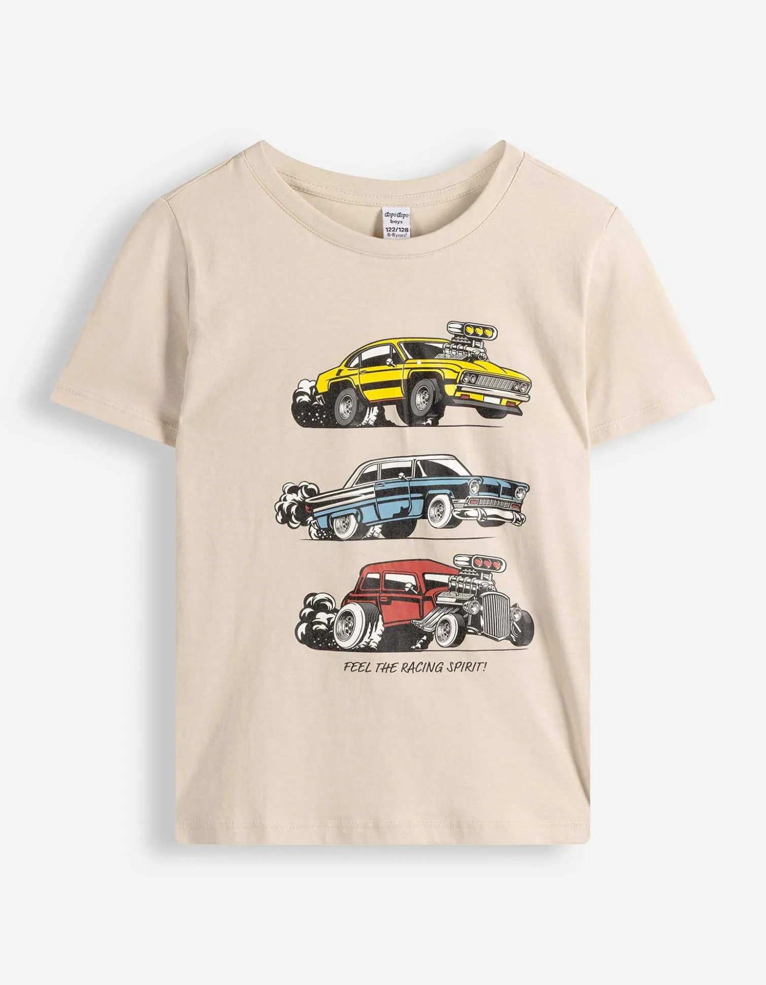 Shirt - Frontprint - beige