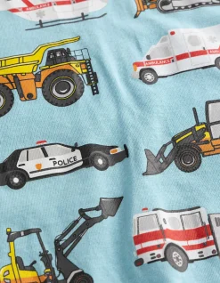 Shirt - Frontprint - hellblau