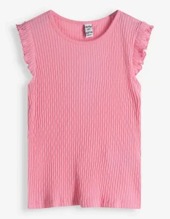 Shirt - Gerippt - pink