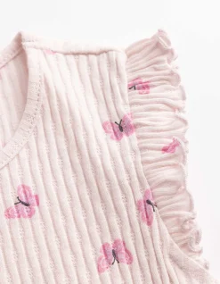 Shirt - Gerippt - rosa