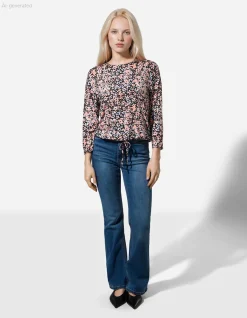 Shirt - Knotendetail - schwarz