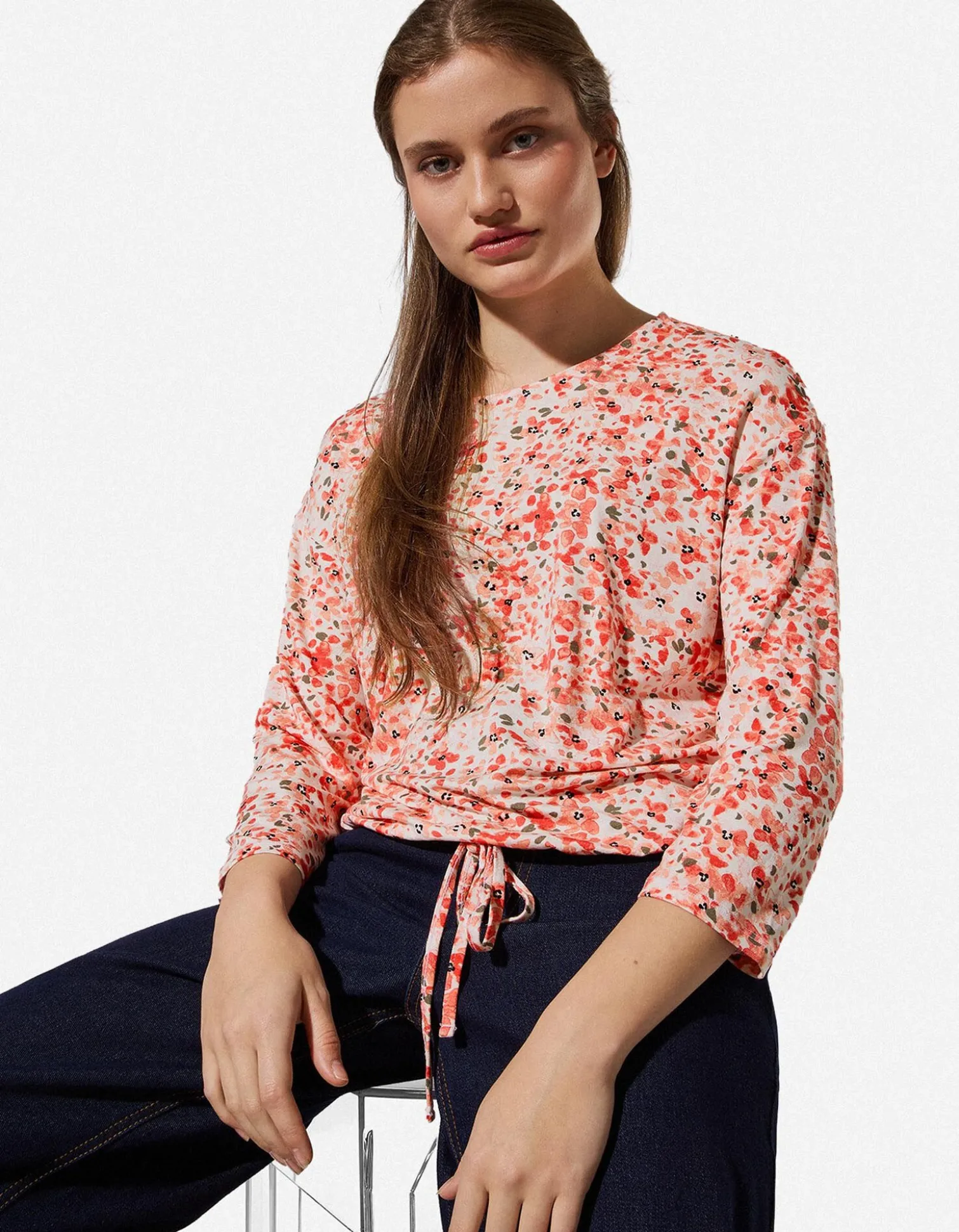 Shirt - Knotendetail - weiß
