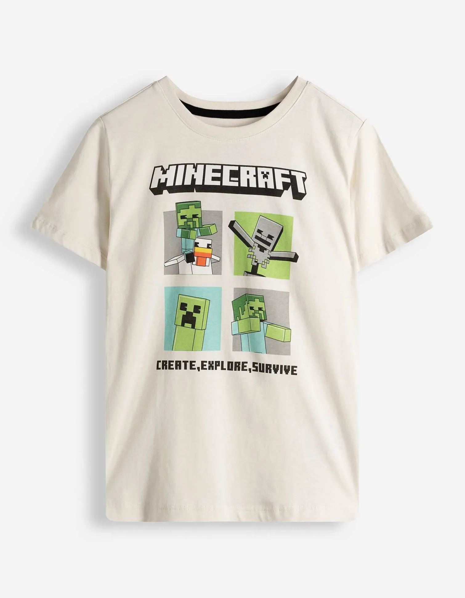 Shirt - Minecraft - weiß