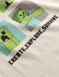 Shirt - Minecraft - weiß