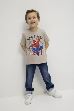 Shirt - Spiderman - beige