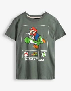 Shirt - Super Mario - dunkelgrün