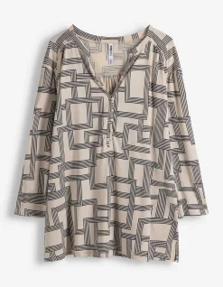 Shirt - Viskose-Anteil - Beige