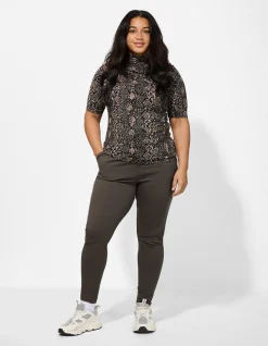 Shirt - Viskose-Mix - schwarz
