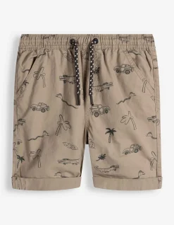 Shorts - Allover-Muster - grau
