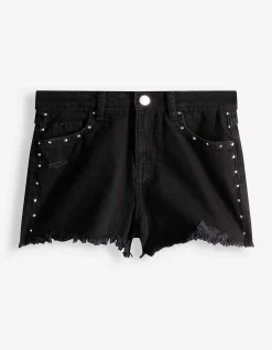 Shorts - Denim - schwarz